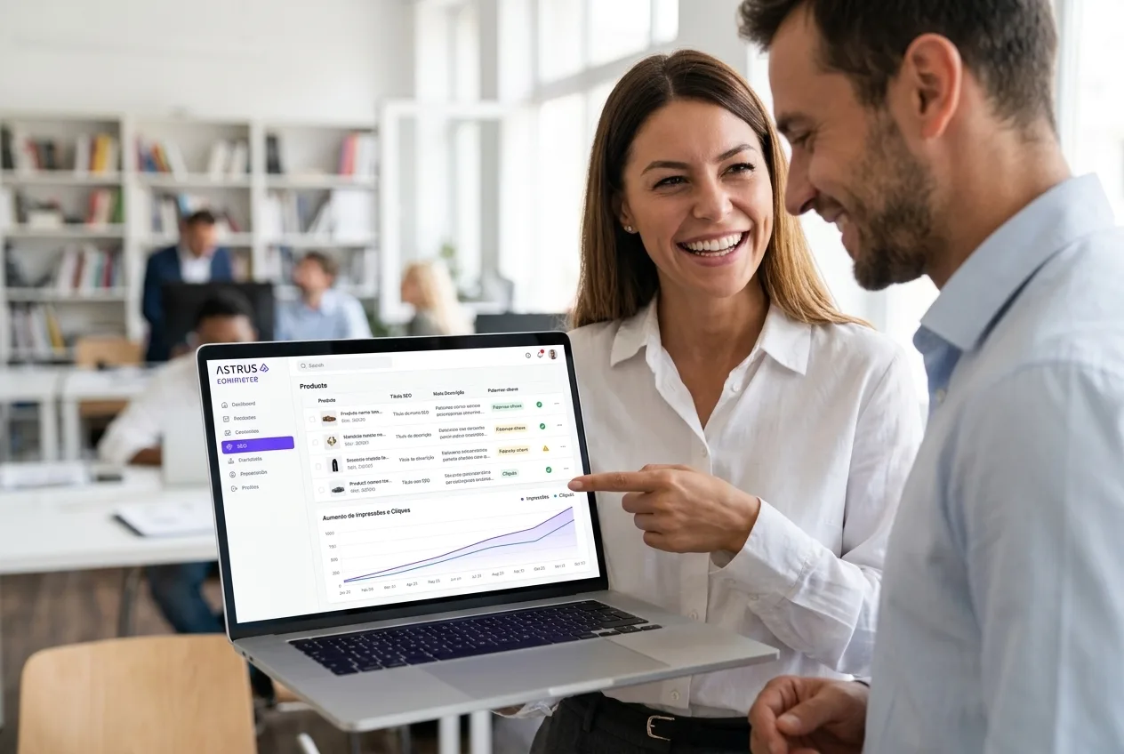 Cadastro de produto mais rápido com IA: fotos, textos e SEO automáticos